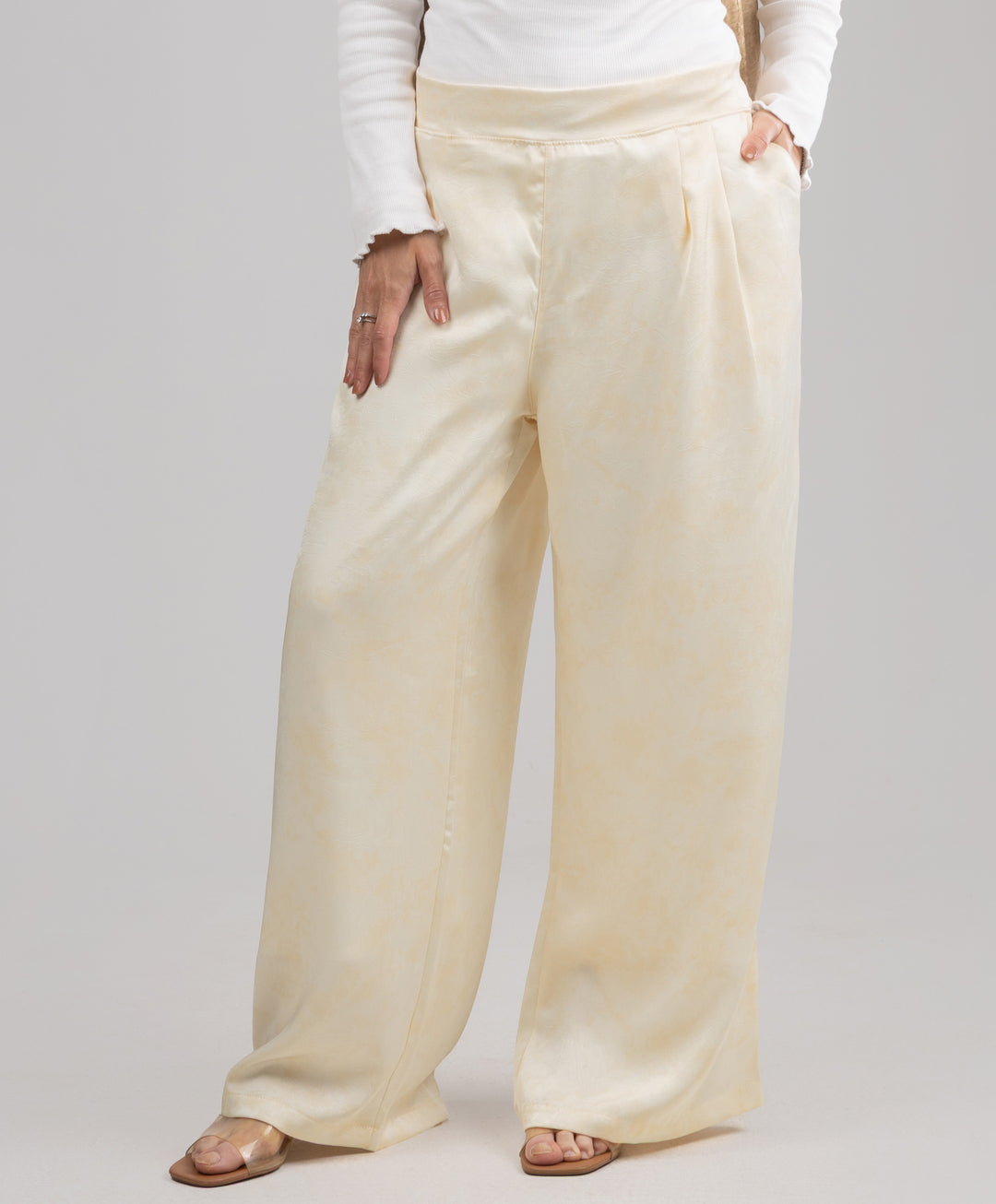 Glossy Satin Pants