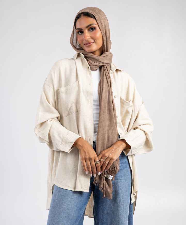 Pleated Linen Shirt