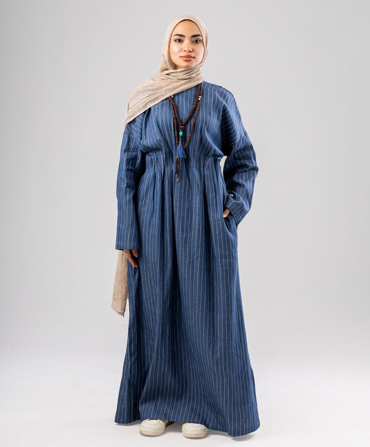 Striped Denim Dress