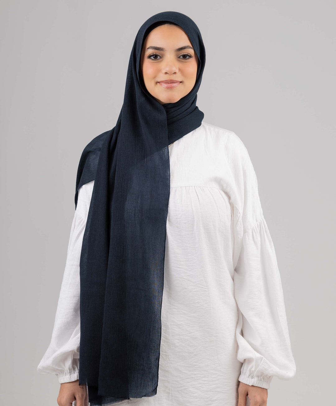 Foggy Marble Tassels Cotton Scarf