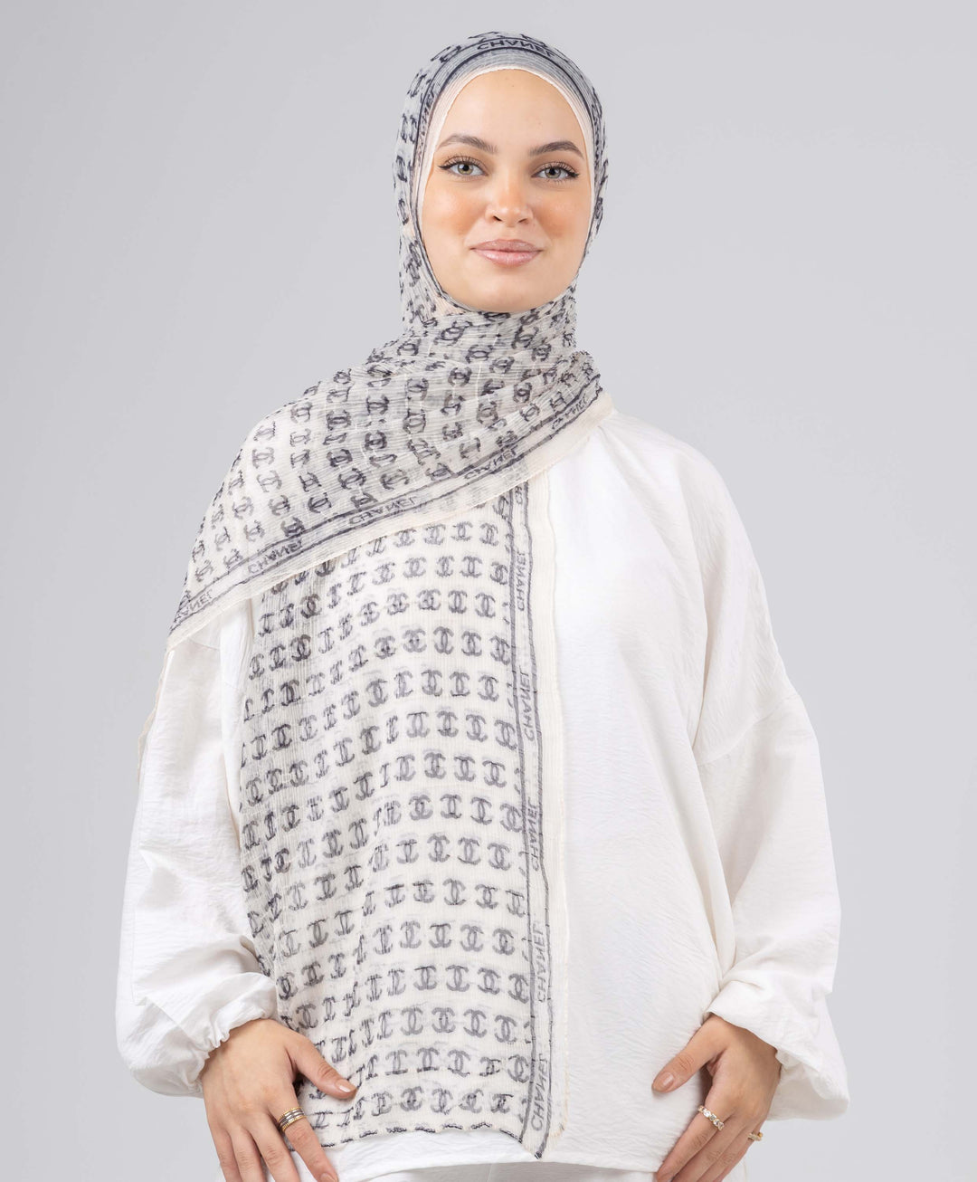 Chain Luxury Crushed Scarf