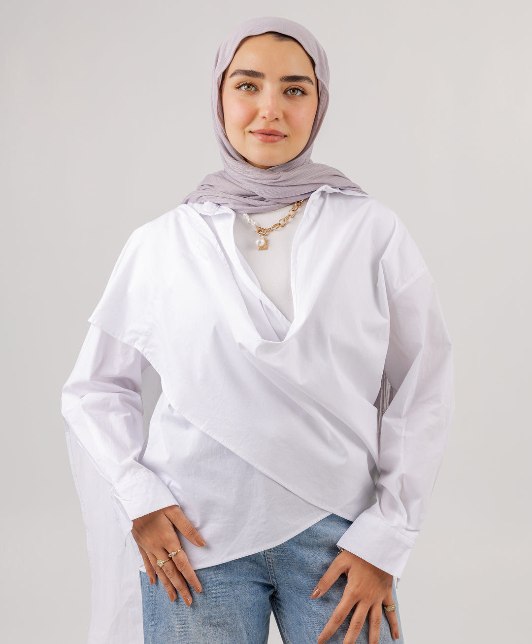 Wrap Poplin Shirt