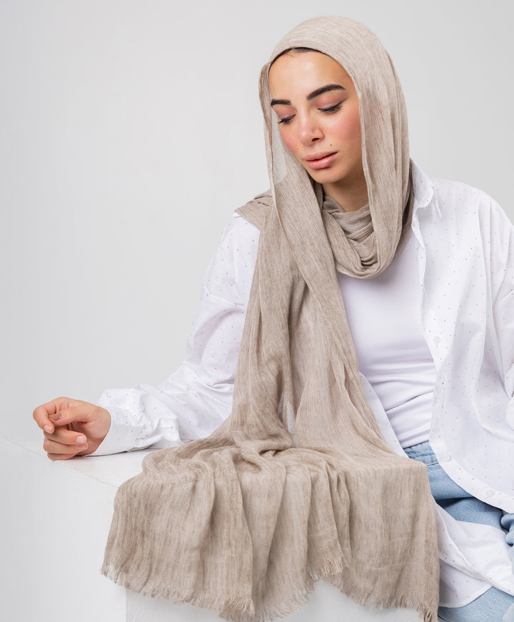 Marble Linen Scarf