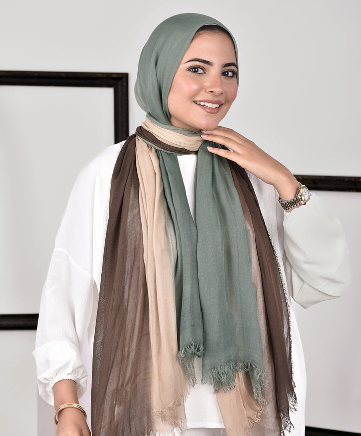 Gradient Cotton Scarf