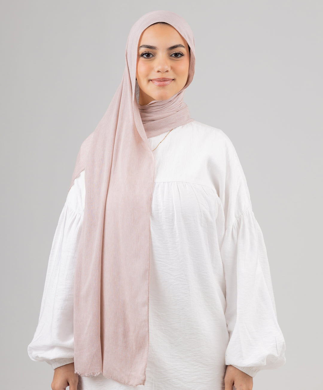 Foggy Marble Tassels Cotton Scarf