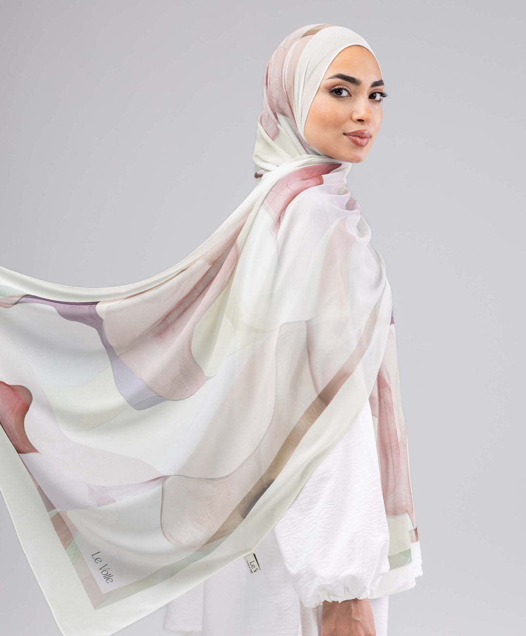 Dreamy Blush Chiffon Scarf