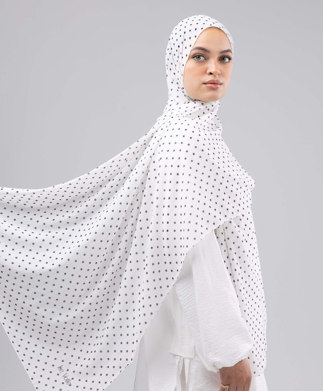 Chess Dots Chiffon Scarf