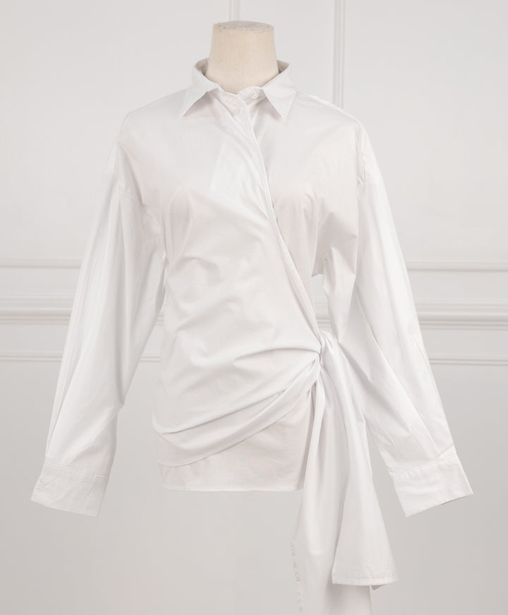 Wrap Poplin Shirt