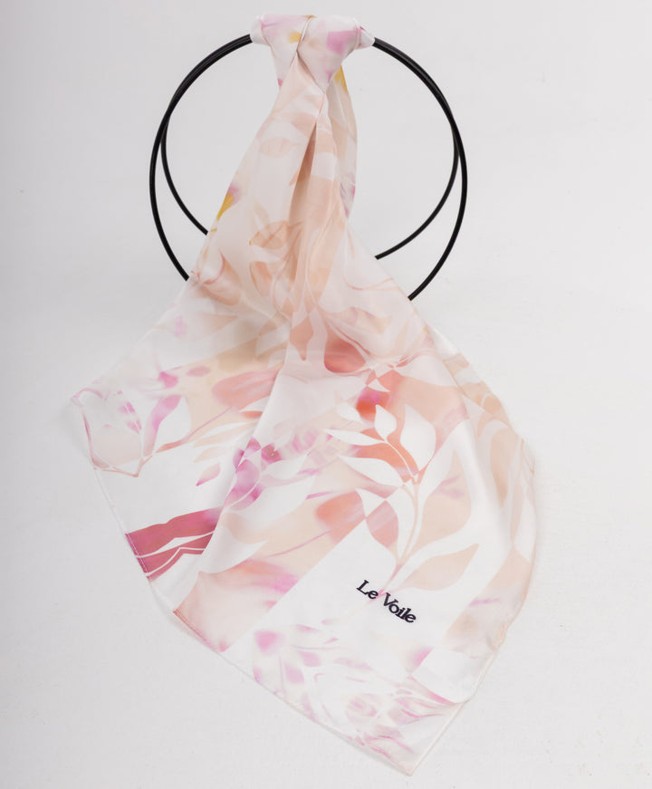 Printed Thick Satin Sq. Scarf