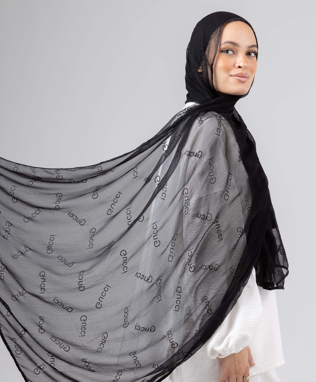 Sleek Luxury Crushed Scarf