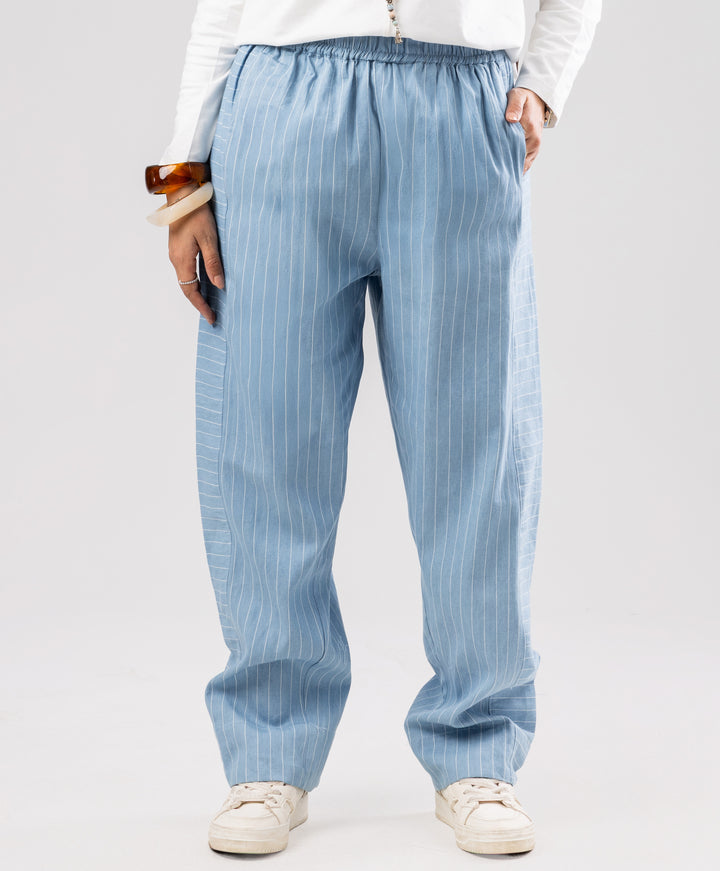 Striped Denim Pants