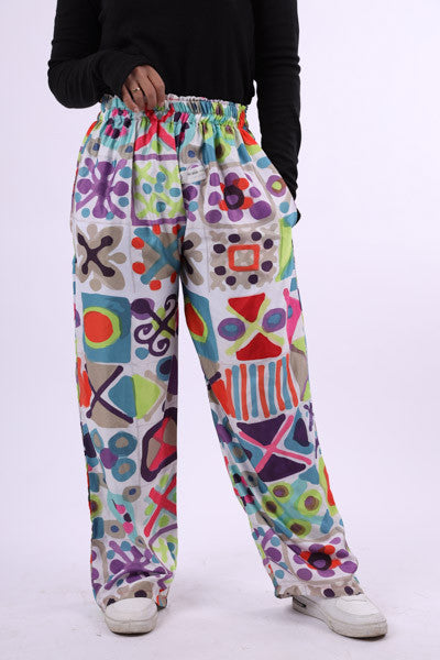 Satin Printed Pants