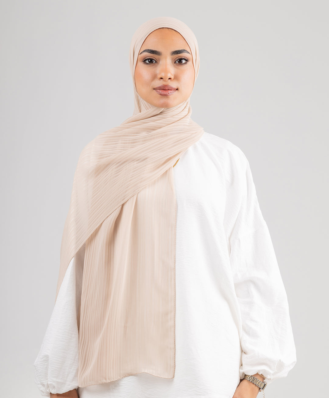 Mini Stripes Chiffon Scarf