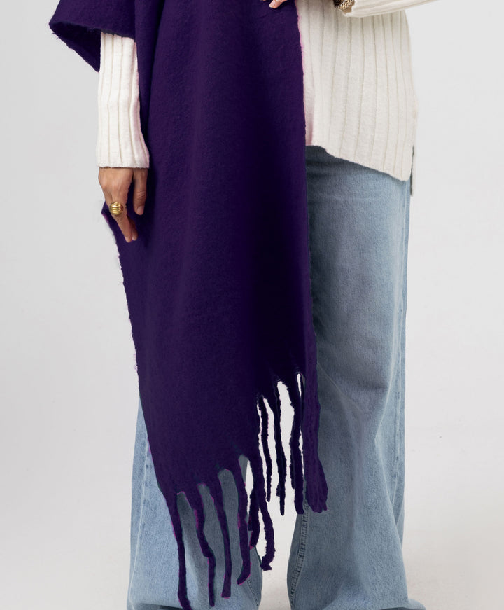 Essential Shawl-Dark Purple