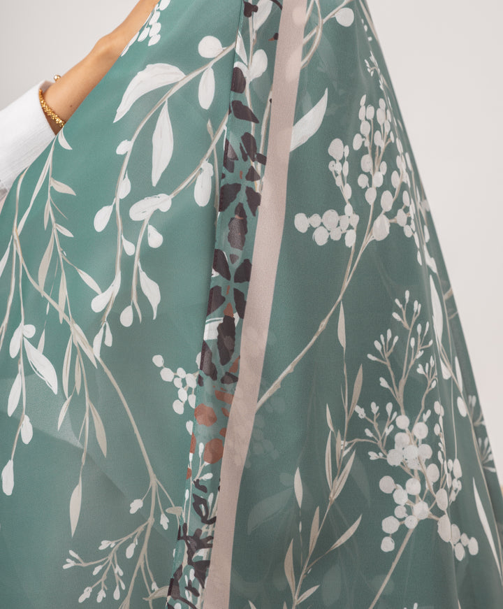 Minimalist Floral Scarf