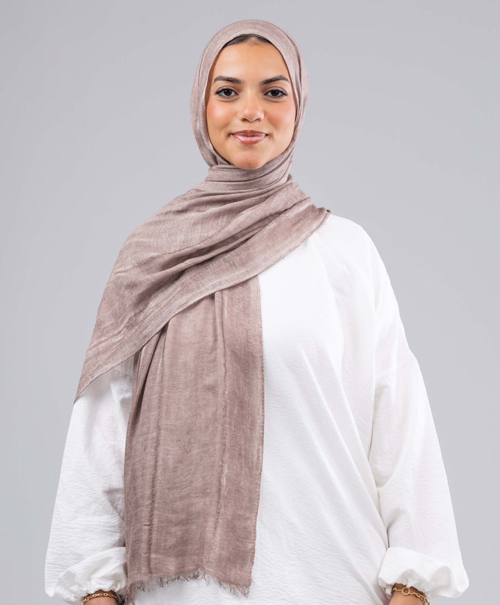 Lined Marble Cotton Scarf
