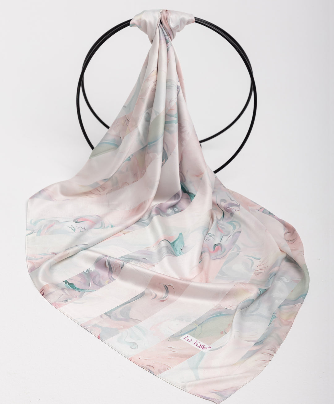 Printed Thick Satin Sq. Scarf