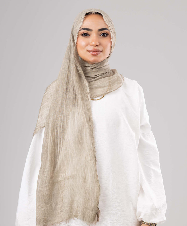 Gloomy Linen Marble Scarf