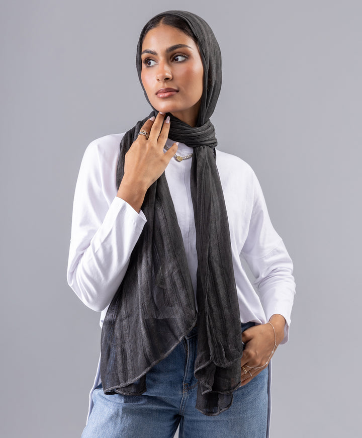 Striped Linen Scarf