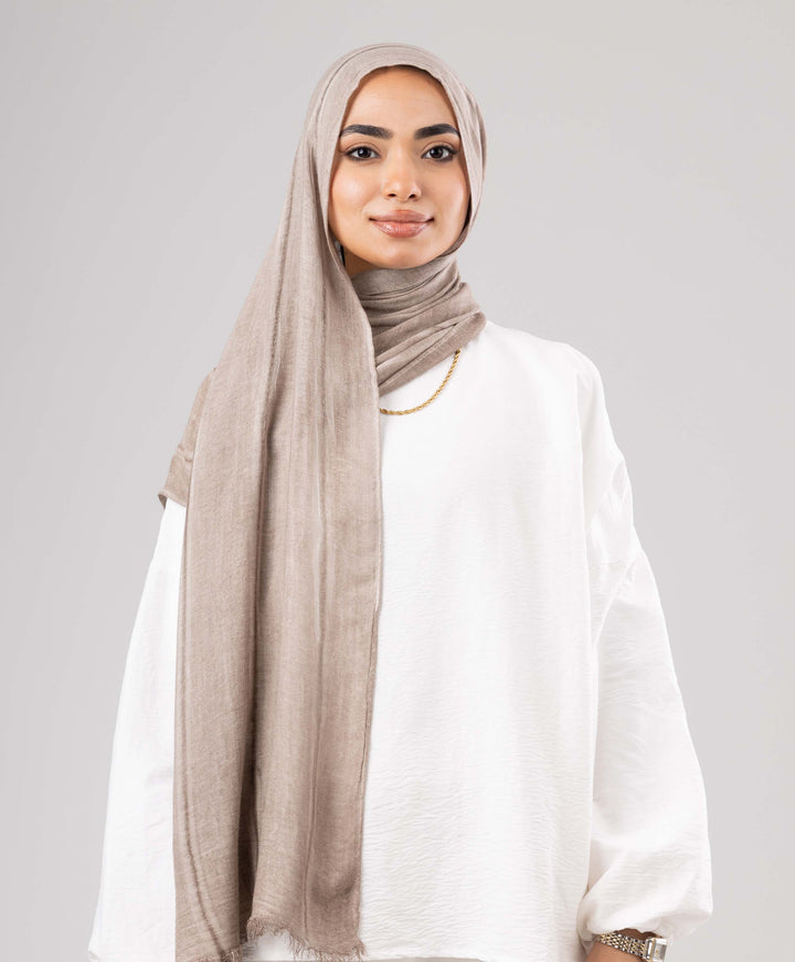 Hazy Linen Marble Scarf