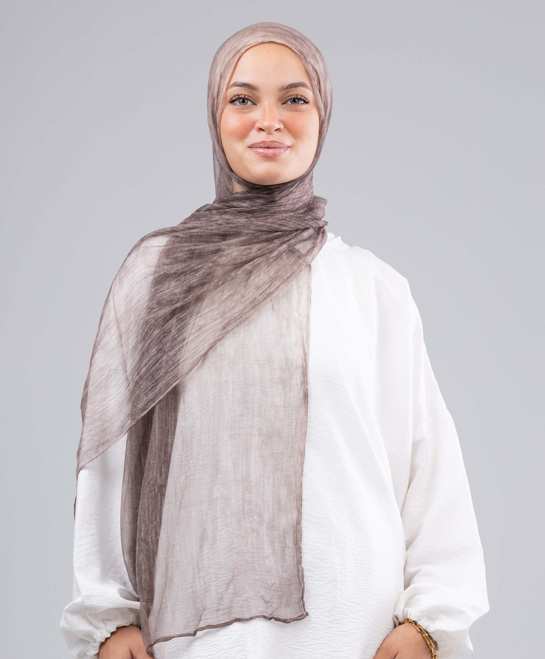 Lined Marble Chiffon Scarf