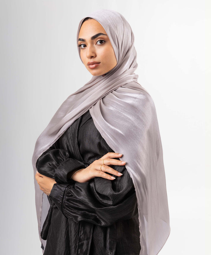 Organza Crinkle Satin Scarf