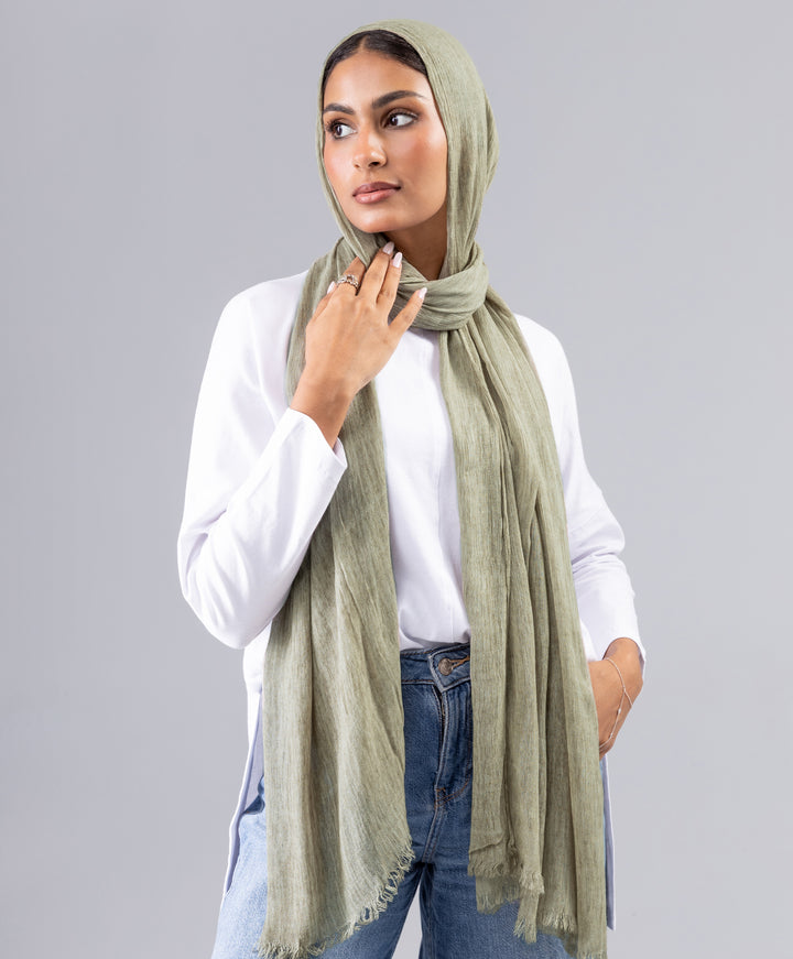 Marble Linen Scarf