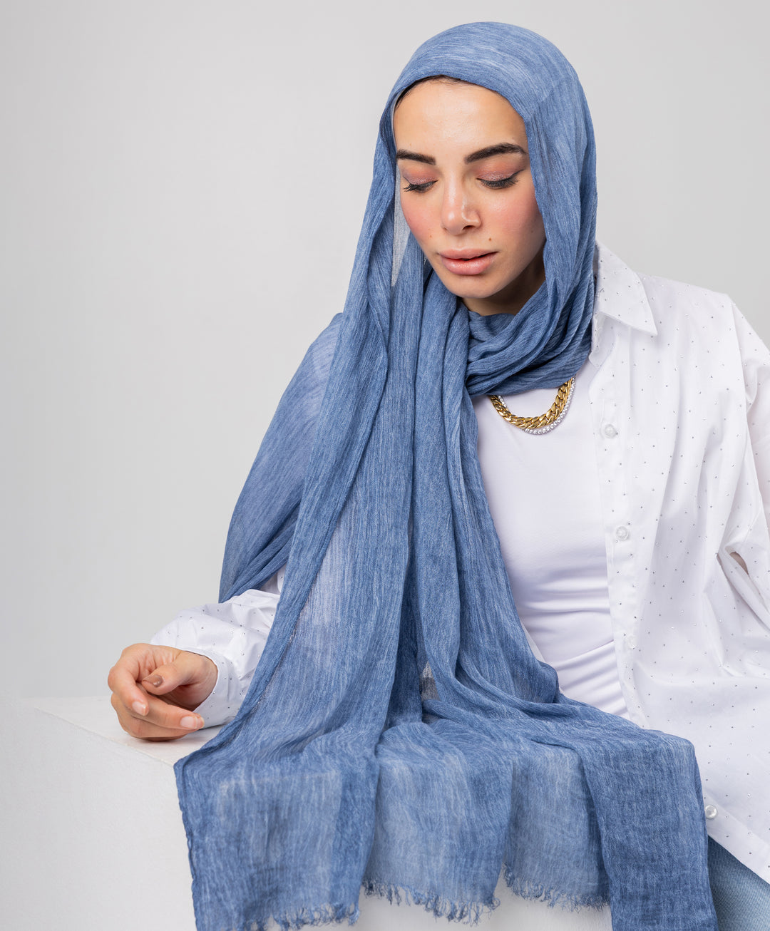 Marble Linen Scarf