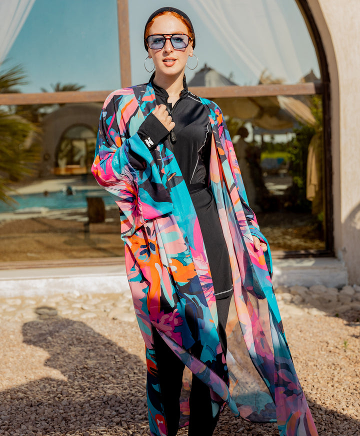 Printed Chiffon Kimono