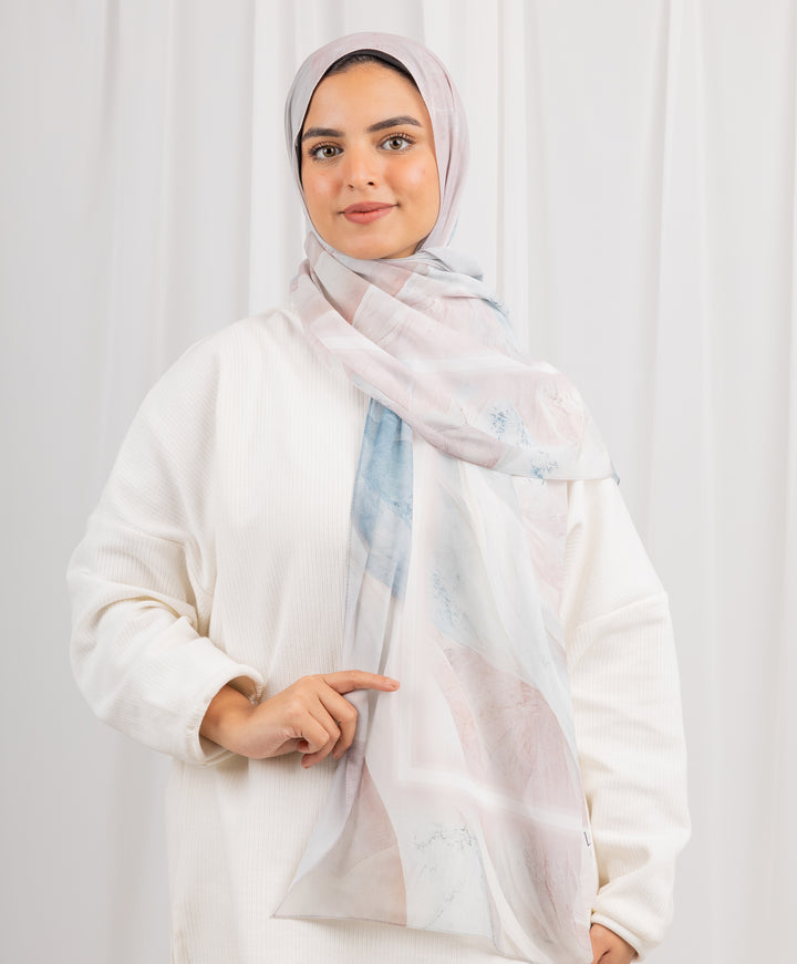 Sooth Printed Chiffon Scarf