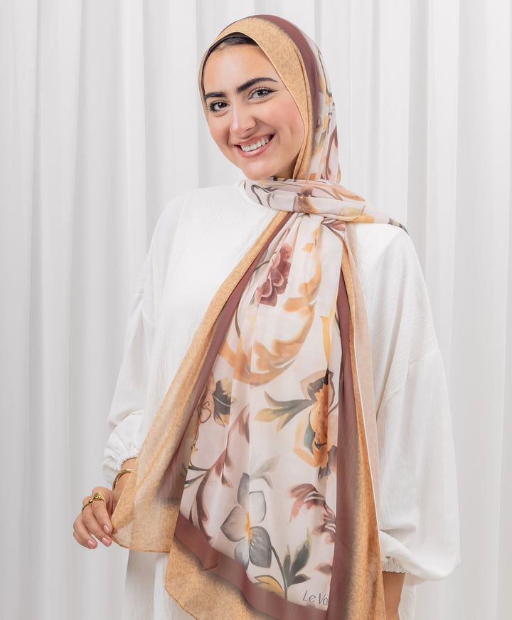 Desert Bloom Chiffon Scarf