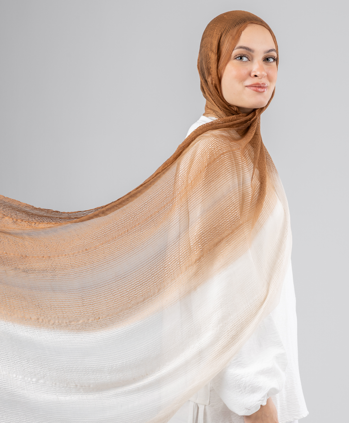 Soft Gradient Cotton Scarf