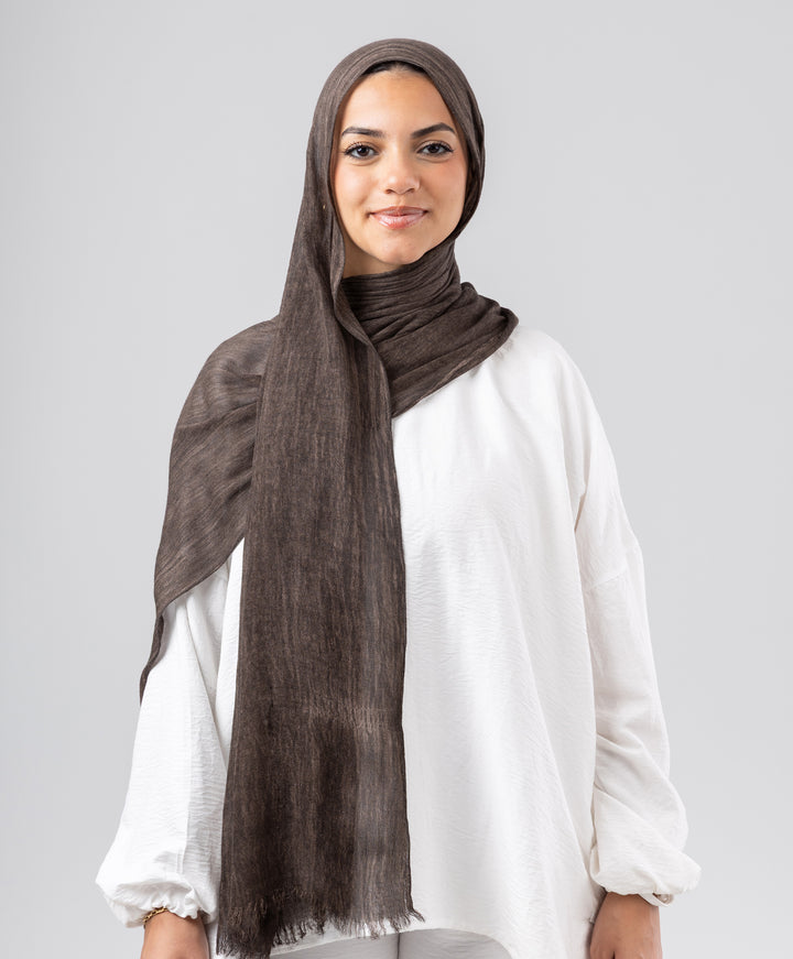 Elegance Crinkled Cotton Scarf