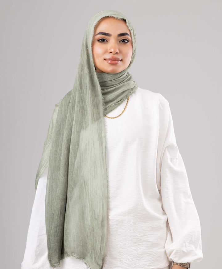 Gloomy Linen Marble Scarf