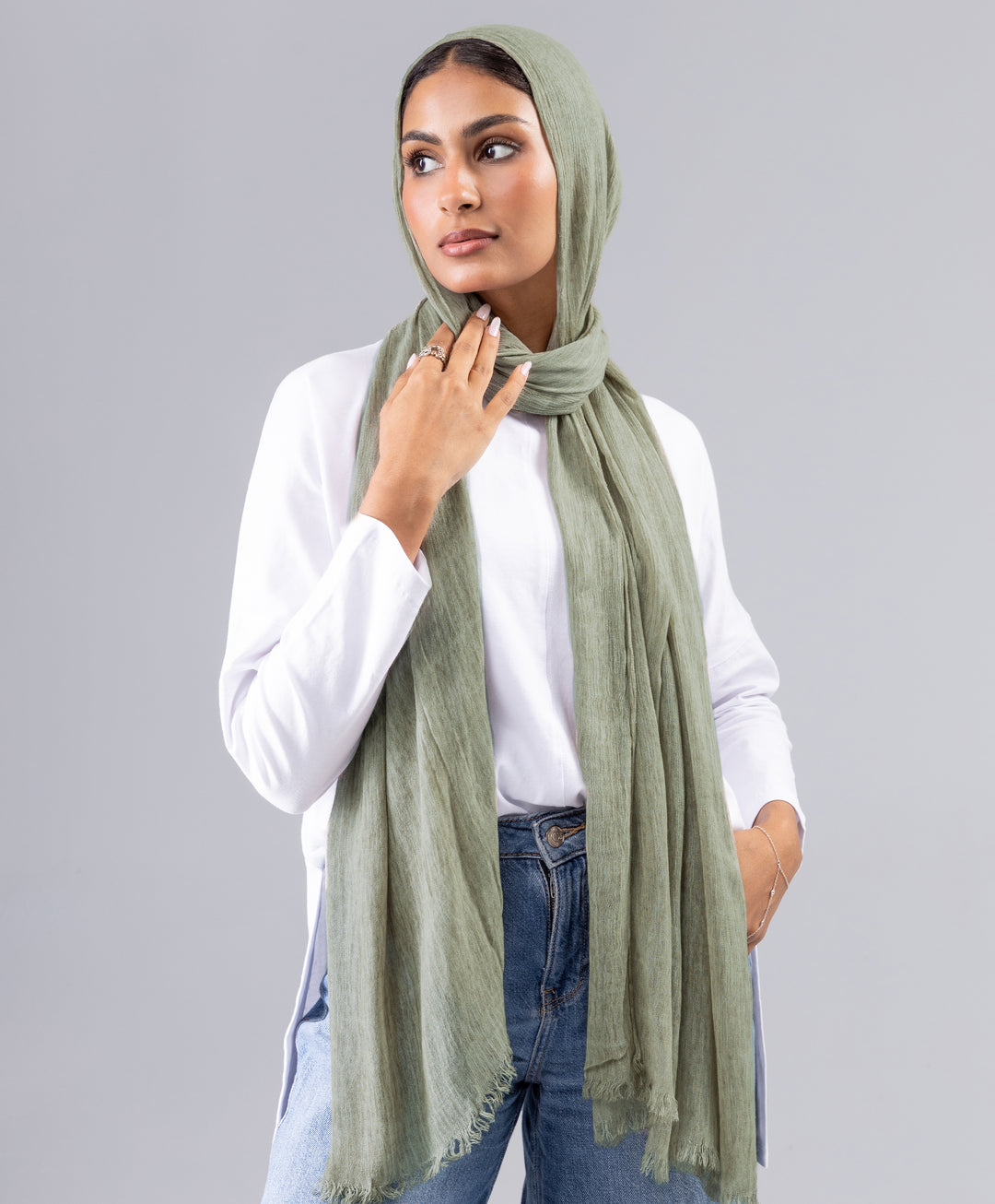 Marble Linen Scarf
