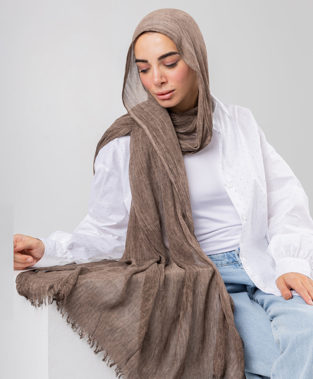 Marble Linen Scarf