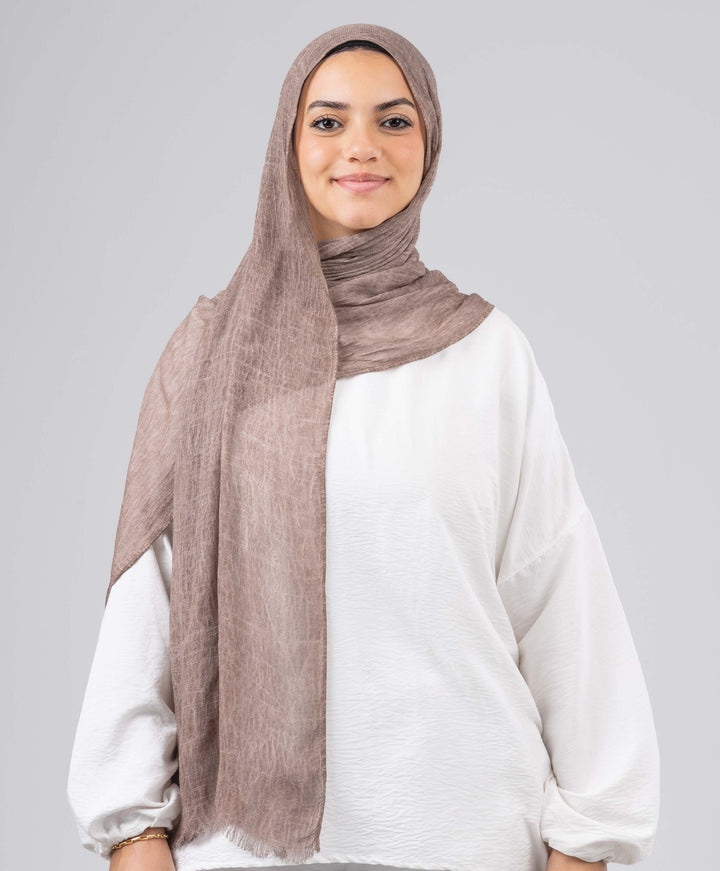 Bamboo Cotton Crushed Scarf