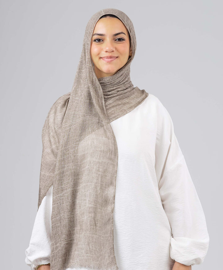 Bamboo Cotton Crushed Scarf