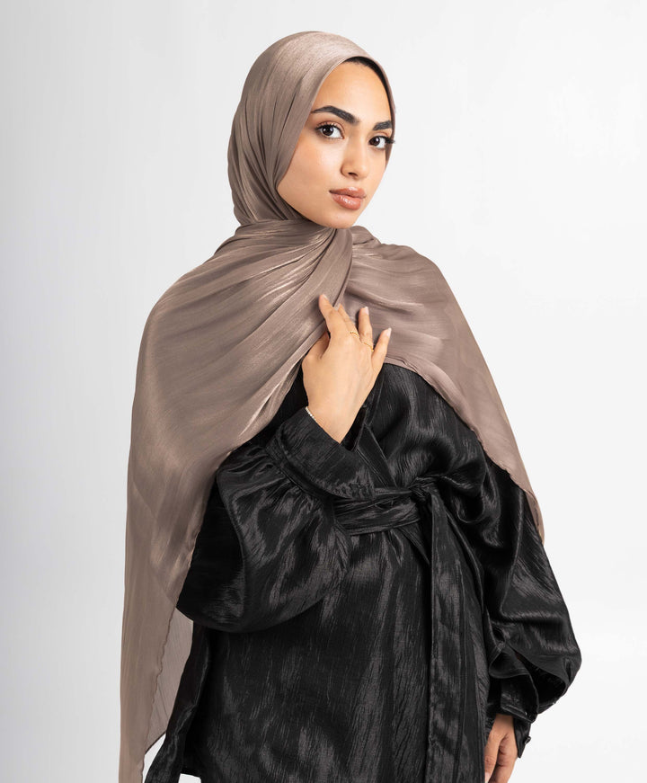 Organza Crinkle Satin Scarf