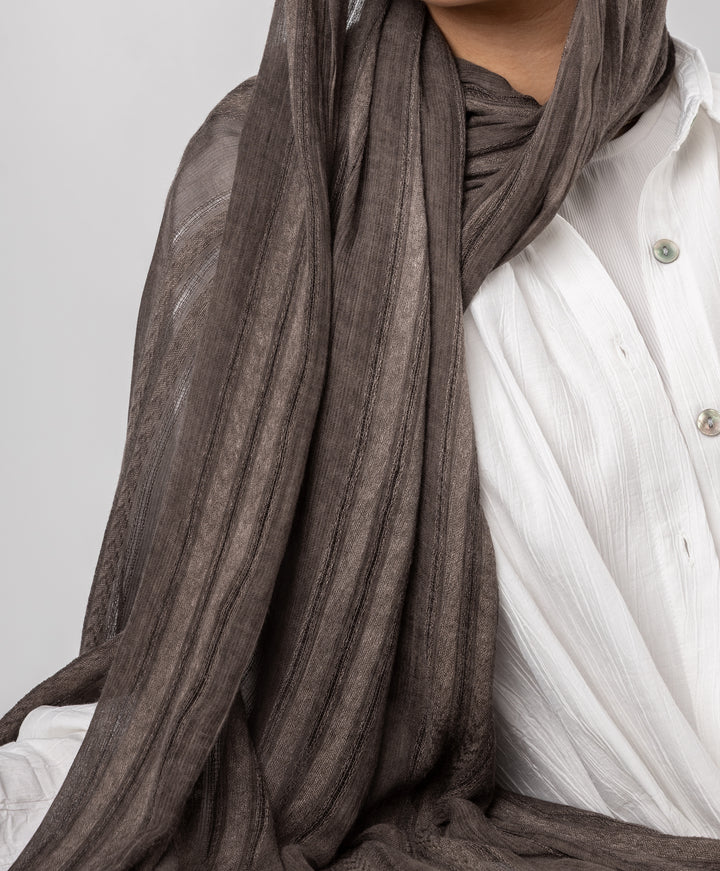 Striped Marble Linen Scarf