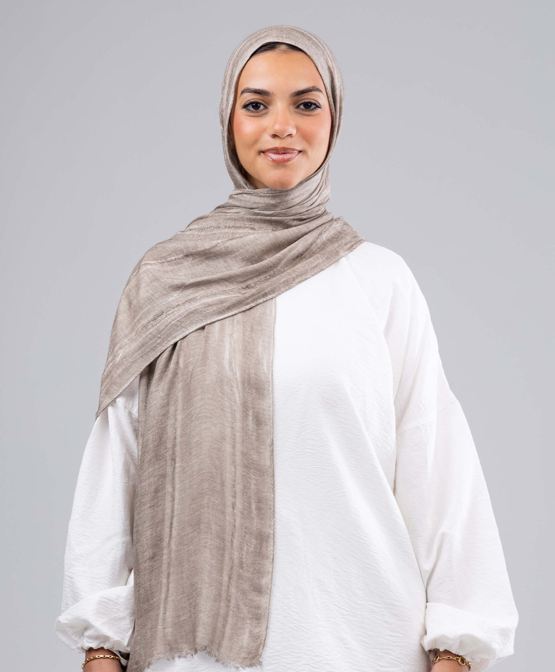 Lined Marble Cotton Scarf