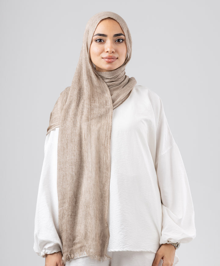 Elegance Crinkled Cotton Scarf
