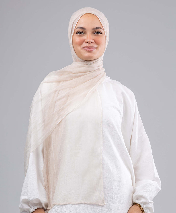 Plain Marble Chiffon Scarf