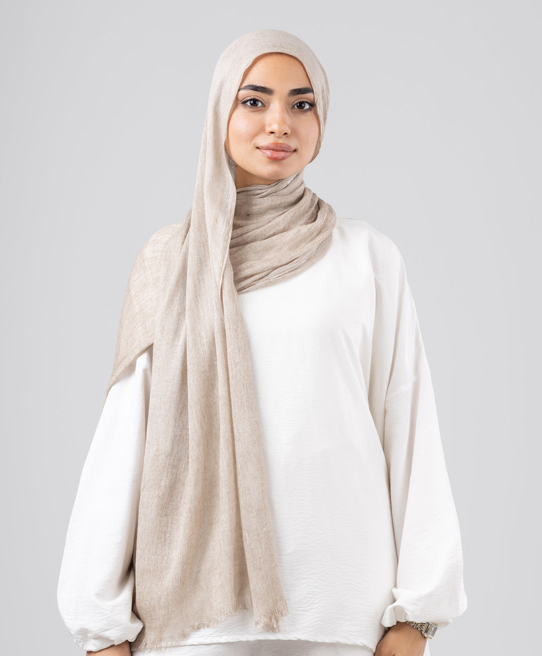 Elegance Crinkled Cotton Scarf