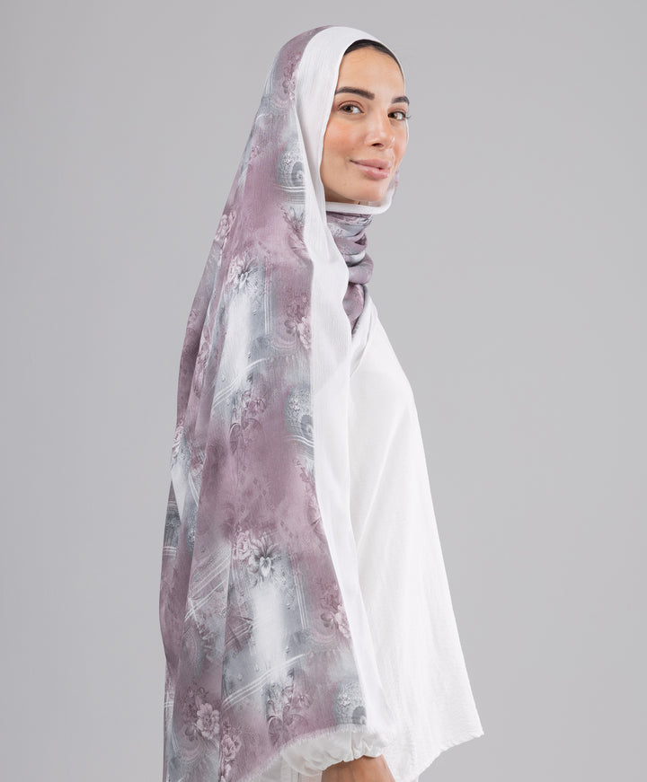 Plum Sponge Scarf