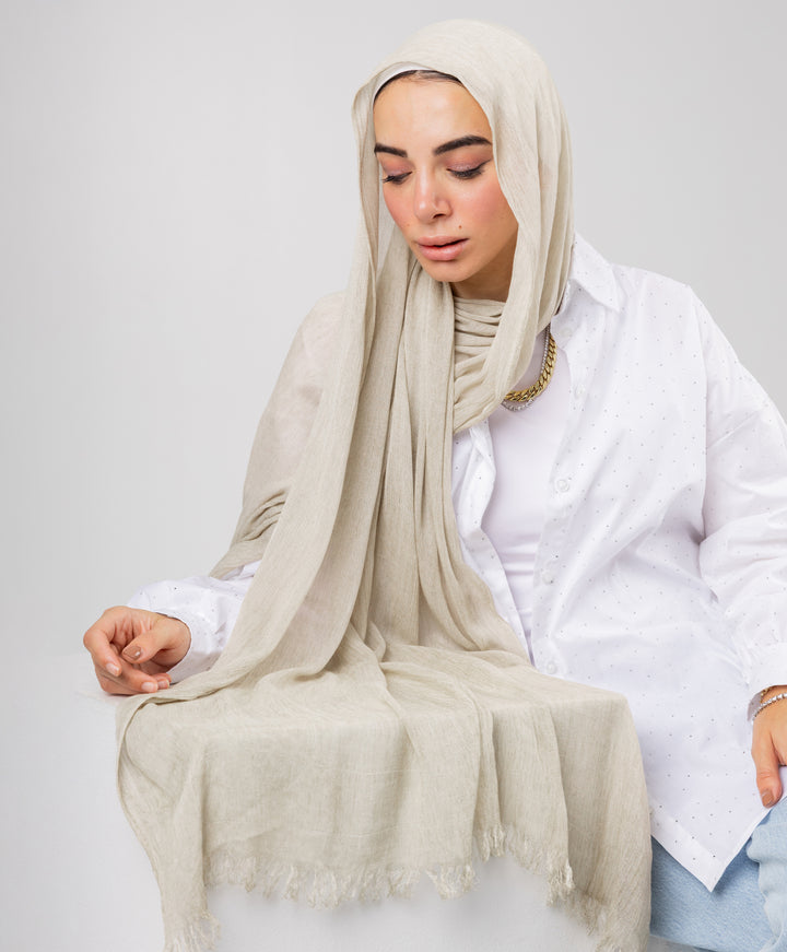 Marble Linen Scarf