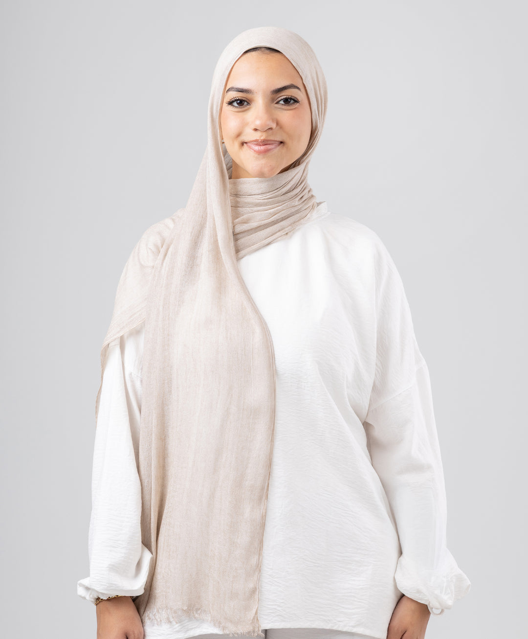 Elegance Crinkled Cotton Scarf