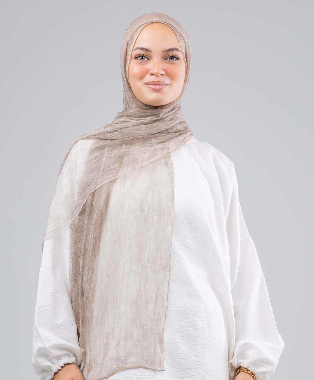 Lined Marble Chiffon Scarf
