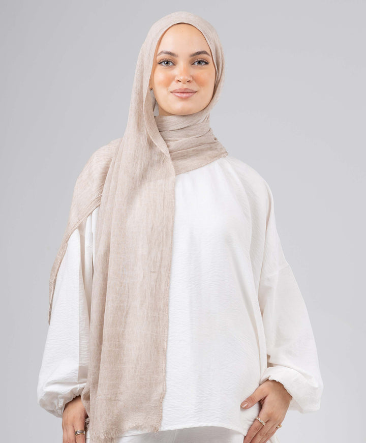 Bamboo Cotton Crushed Scarf