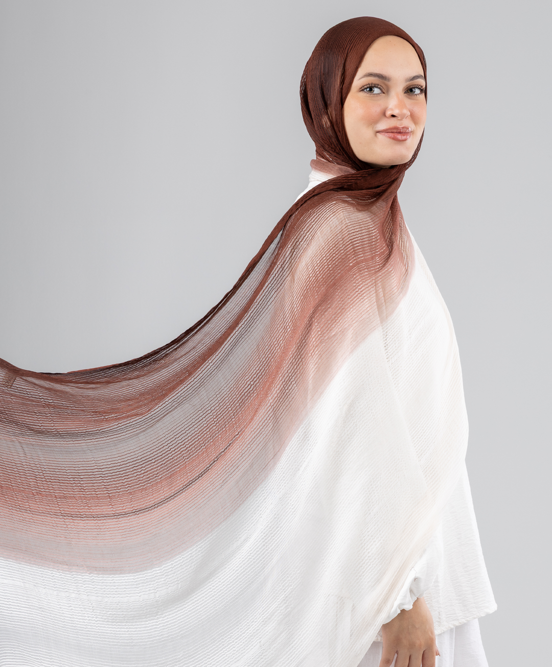 Soft Gradient Cotton Scarf